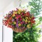 Artificial Faux Hanging Plants Flowers Basket 6"D x 12"W x 12"H